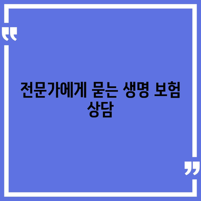 생명 보험 문의, 궁금한 점 바로 해결하세요! | 보험 비교, 추천, 가입 상담, 견적