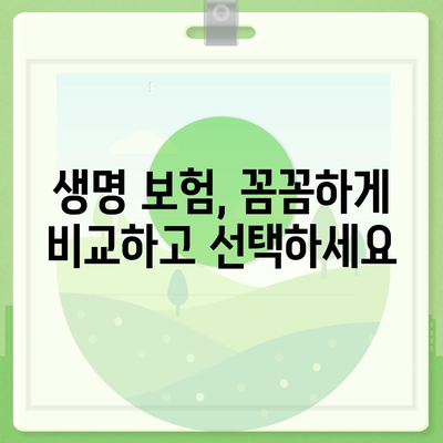 나에게 맞는 생명 보험 찾기| 꼼꼼하게 비교하고 선택하세요 | 보험료 비교, 보장 분석, 추천