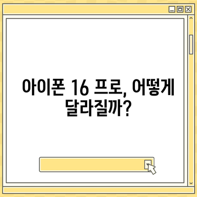 아이폰 16 출시일 및 프로 예상 변화 총정리