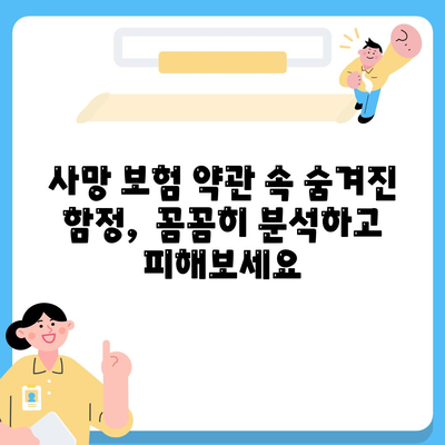 사망 보험 약관 완벽 분석| 주요 내용과 가입 전 꼭 확인해야 할 사항 | 보험, 사망 보험, 보장, 가입, 비교