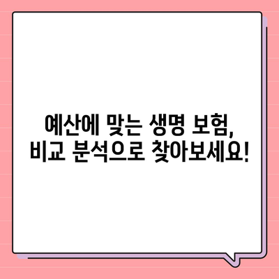 나에게 꼭 맞는 생명 보험 설계 찾기|  내 보장, 예산, 상황에 맞는 맞춤 가이드 | 생명 보험, 보장 분석, 보험료 비교