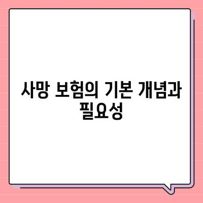 사망 보험 약관