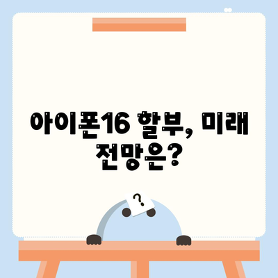 아이폰16 할부 혁신 | 새로운 개발 및 미래 전망