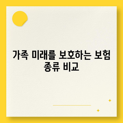 사망 보험 상담을 위한 필수 가이드 | 보험, 재정 계획, 가족 안전