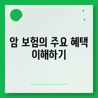 암 보험 가입의 모든 것| 최적의 선택을 위한 가이드 | 암 보험, 가입 방법, 보험 혜택