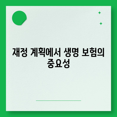 생명 보험 사망 보장" 완벽 가이드| 최적의 보장 선택 방법과 유의사항 | 보험, 재정 계획, 안전망