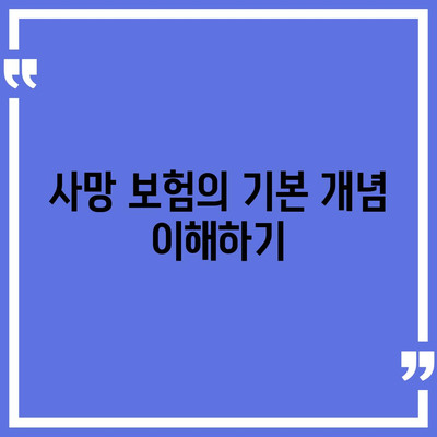 사망 보험