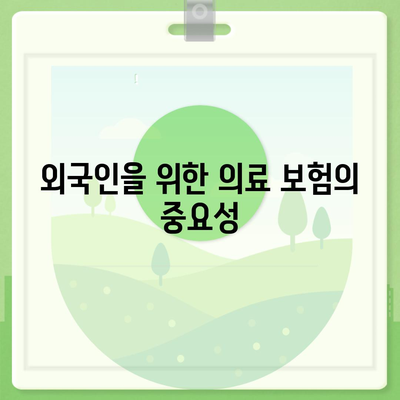 외국인에게 적합한 의료 보험 상품 비교 가이드| 2023년 추천 TOP 5 | 의료 보험, 외국인, 비교 가이드"