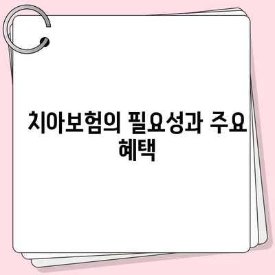 실속 있는 치아보험과 치하보험이 필요한 이유와 선택 방법 | 치아보험, 보험 가입 가이드, 경제적 혜택