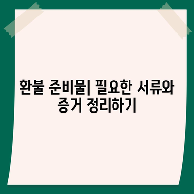 임대차 보증금 환불 받는 방법| 단계별 가이드와 필수 팁 | 임대차, 보증금, 환불 절차