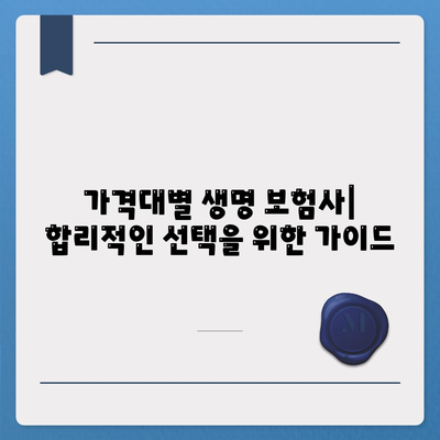 생명 보험사 비교| 보장 내용, 가격, 서비스 평가 가이드 | 생명 보험, 보험 비교, 보험 가입 팁