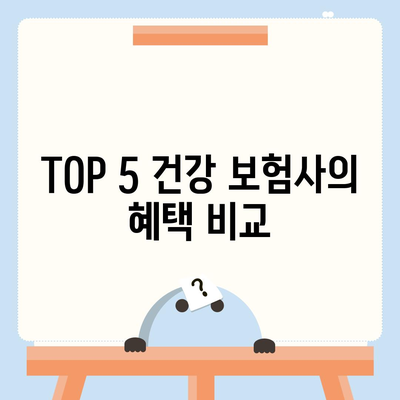 가장 좋은 건강 보험사 추천은? 2023년 TOP 5 비교 가이드 | 건강 보험, 혜택, 가입 팁