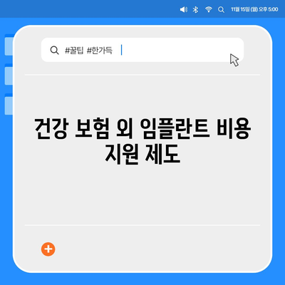 건강 보험에서 보장하는 보험 임플란트 요건 완벽 가이드 | 보험, 건강, 임플란트, 보장 조건