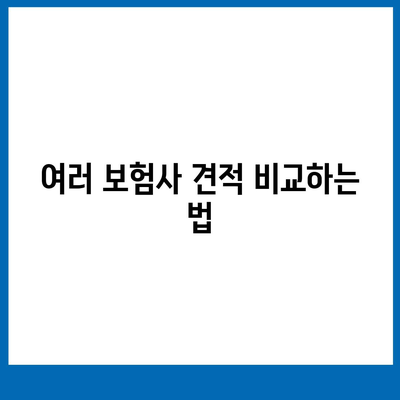 다이렉트자동차보험 비교 확인하기| 최상의 선택을 위한 팁과 조건 | 자동차보험, 비용 절감, 비교 가이드