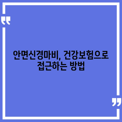 안면신경마비 치료에 건강보험과 첩약 보험 활용법 | 건강보험, 재정 지원, 효과적인 치료 방법