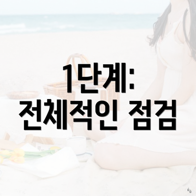 1단계: 전체적인 점검