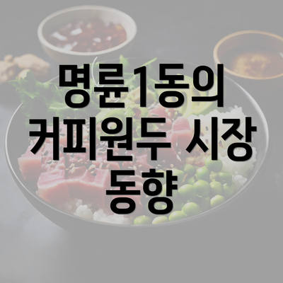 명륜1동의 커피원두 시장 동향