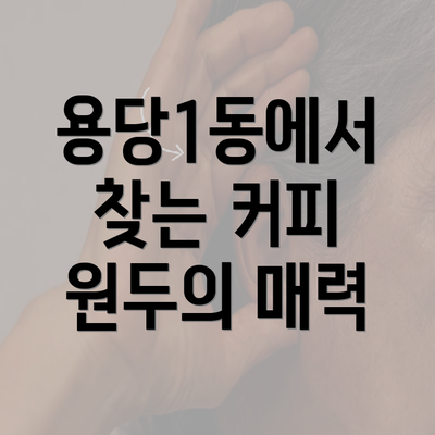 용당1동에서 찾는 커피 원두의 매력