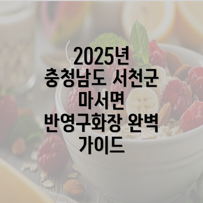 2025년 충청남도 서천군 마서면 반영구화장 완벽 가이드