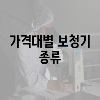 가격대별 보청기 종류