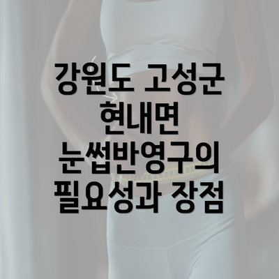 강원도 고성군 현내면 눈썹반영구의 필요성과 장점