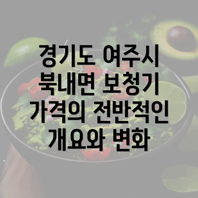 경기도 여주시 북내면 보청기 가격의 전반적인 개요와 변화