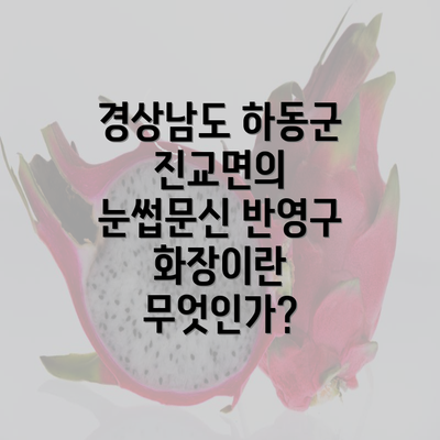 경상남도 하동군 진교면의 눈썹문신 반영구 화장이란 무엇인가?