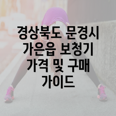 경상북도 문경시 가은읍 보청기 가격 및 구매 가이드