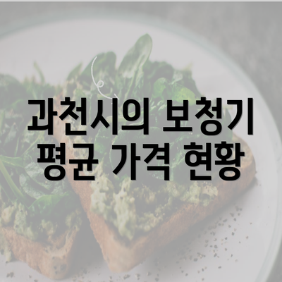 과천시의 보청기 평균 가격 현황