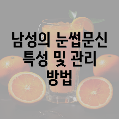 남성의 눈썹문신 특성 및 관리 방법