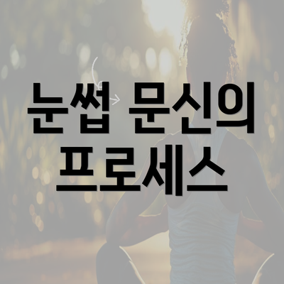 눈썹 문신의 프로세스