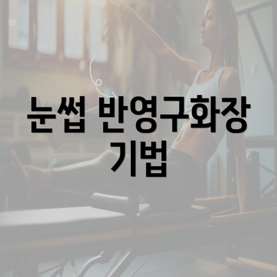 눈썹 반영구화장 기법