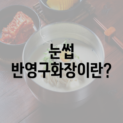 눈썹 반영구화장이란?