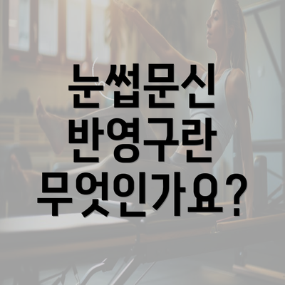 눈썹문신 반영구란 무엇인가요?