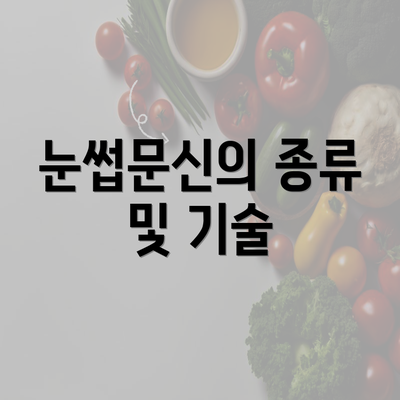 눈썹문신의 종류 및 기술