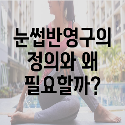 눈썹반영구의 정의와 왜 필요할까?