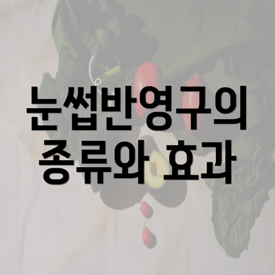 눈썹반영구의 종류와 효과