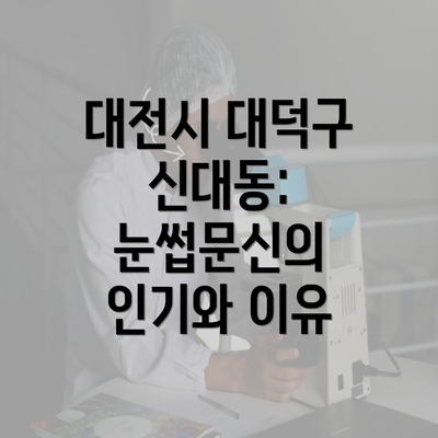 대전시 대덕구 신대동: 눈썹문신의 인기와 이유