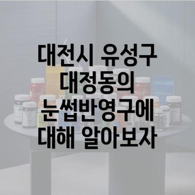 대전시 유성구 대정동의 눈썹반영구에 대해 알아보자