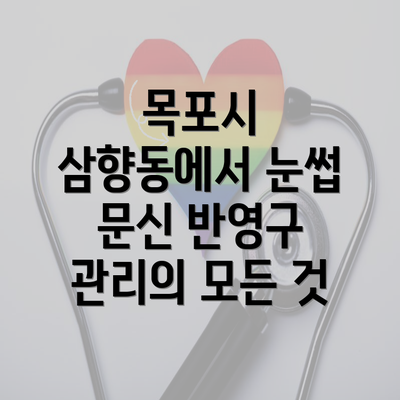 목포시 삼향동에서 눈썹 문신 반영구 관리의 모든 것