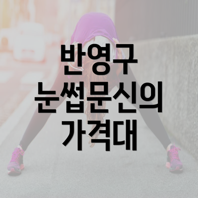 반영구 눈썹문신의 가격대