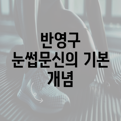 반영구 눈썹문신의 기본 개념