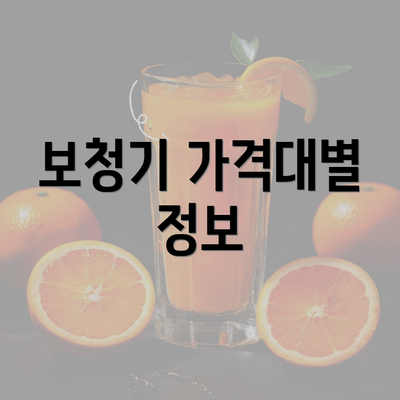 보청기 가격대별 정보