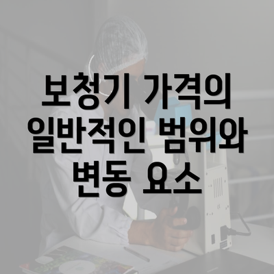 보청기 가격의 일반적인 범위와 변동 요소