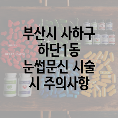 부산시 사하구 하단1동 눈썹문신 비용 및 가격