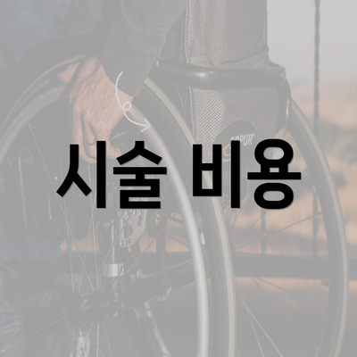 시술 비용