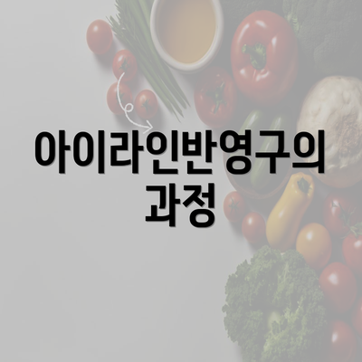 아이라인반영구의 과정