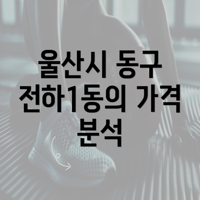 울산시 동구 전하1동의 가격 분석