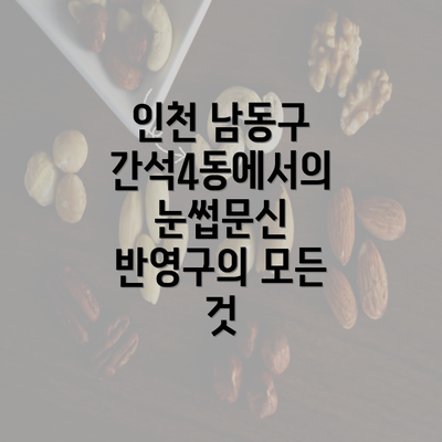 인천 남동구 간석4동에서의 눈썹문신 반영구의 모든 것