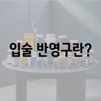 입술 반영구란?